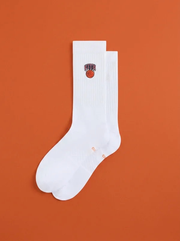Kith for the New York Knicks Retro Logo Socks - White