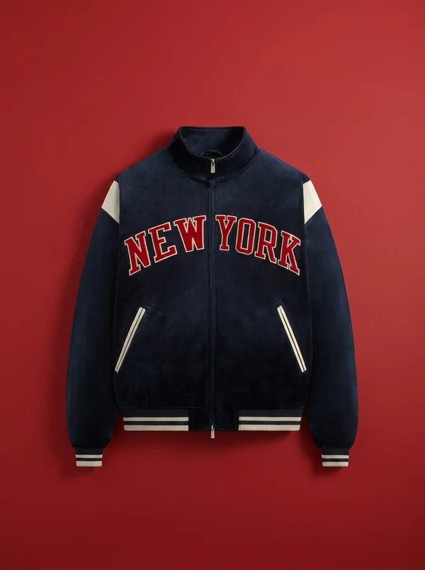 Kith for the New York Knicks Velour Track Jacket - Nocturnal