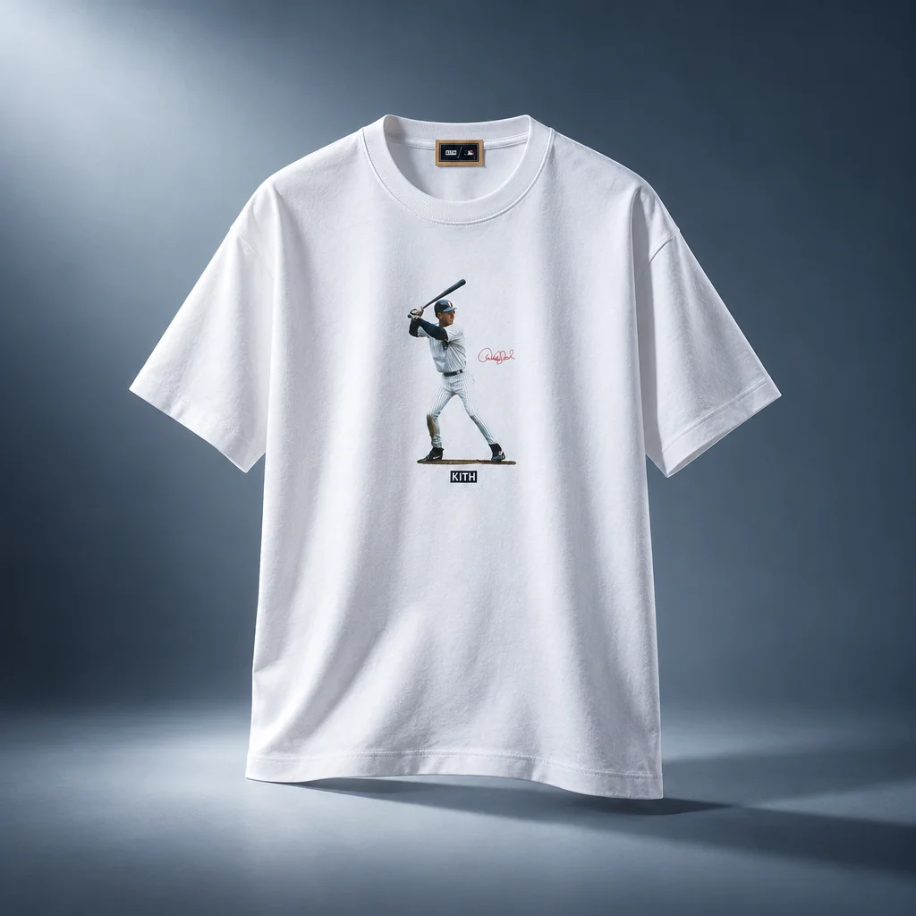 Kith for the New York Yankees Derek Jeter At Bat Vintage Tee - White