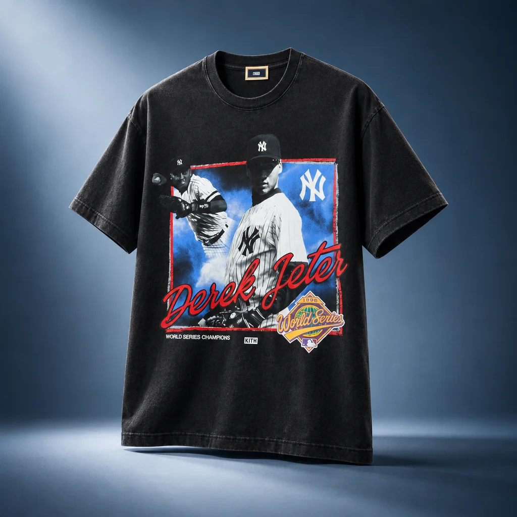 Kith for the New York Yankees Derek Jeter Vintage Tee - Black