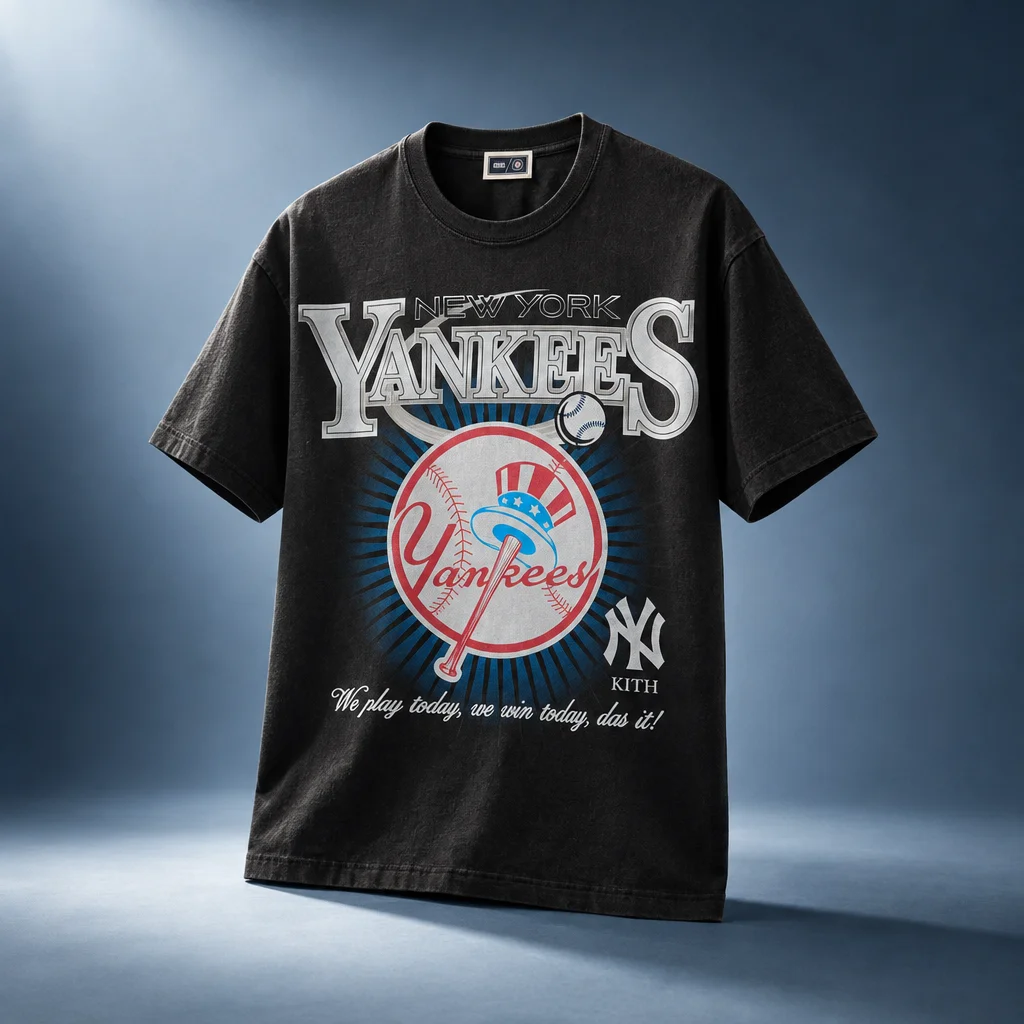 Kith for the New York Yankees Legacy Vintage Tee - Black