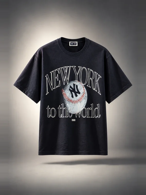 Kith for the New York Yankees New York to the World Vintage Alex Tee - Nocturnal
