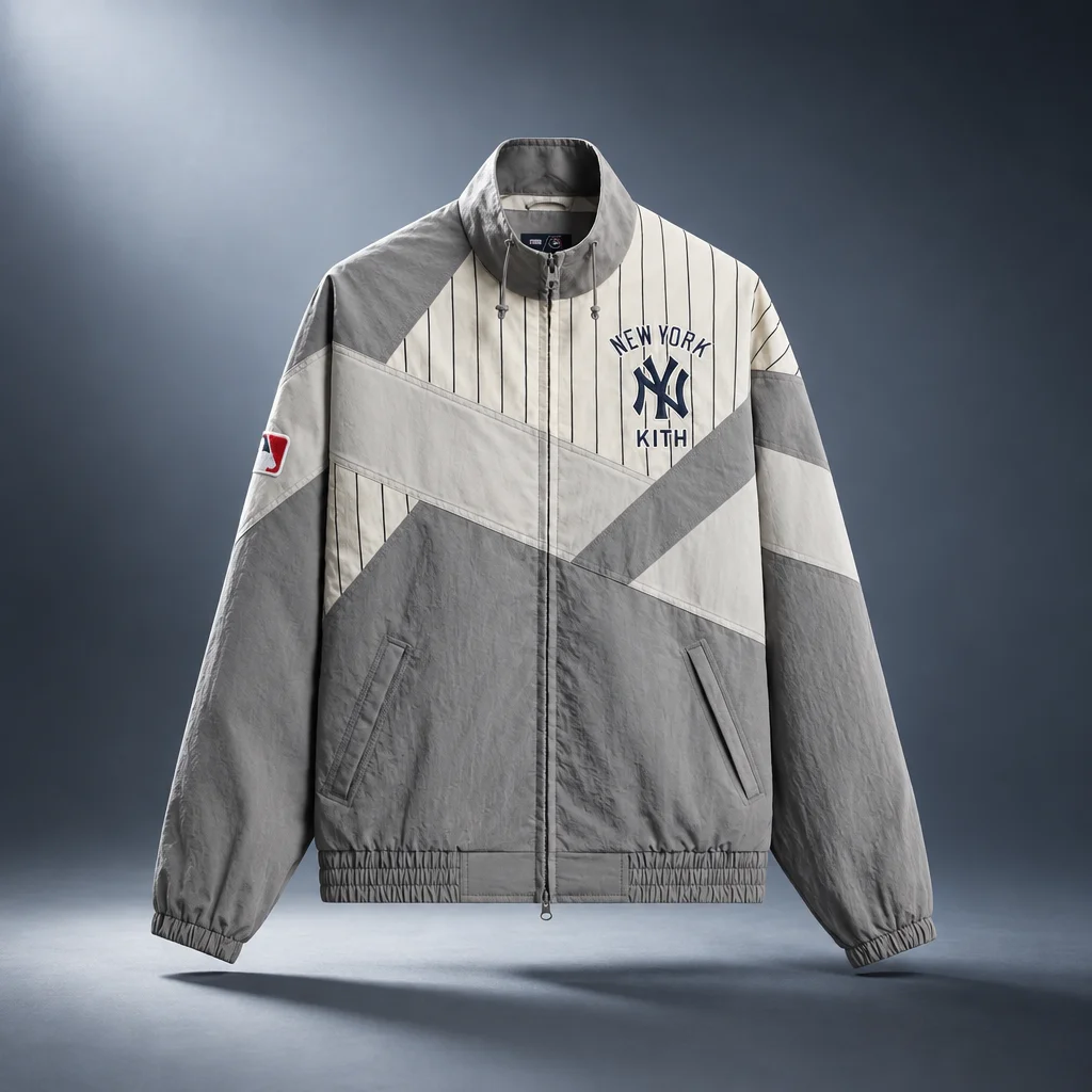 Kith for the New York Yankees Nylon Shiloh Jacket - Skyscraper