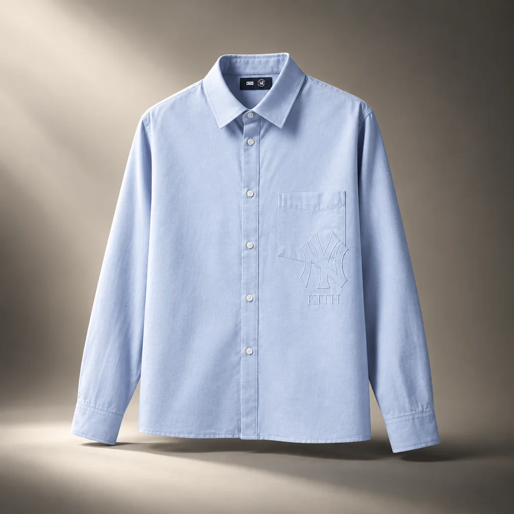 Kith for the New York Yankees Oxford Deon Overshirt - Equilibrium