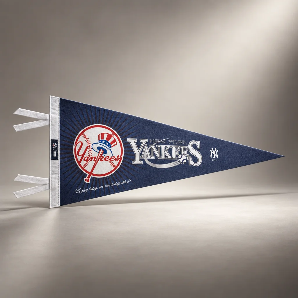 Kith for the New York Yankees Pennant Flag - Nocturnal