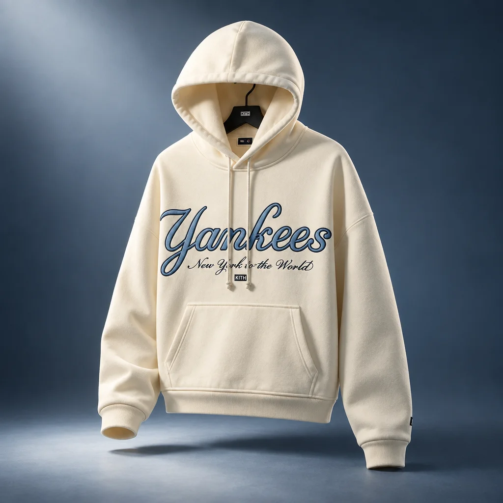 Kith for the New York Yankees Vintage Braxton Hoodie - Sandrift