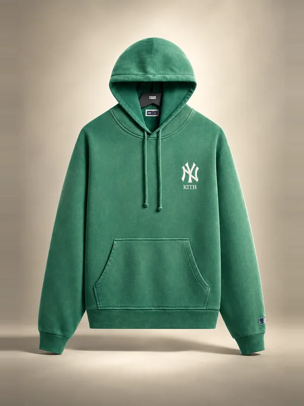 Kith for the New York Yankees Vintage Nelson Hoodie - Kelly