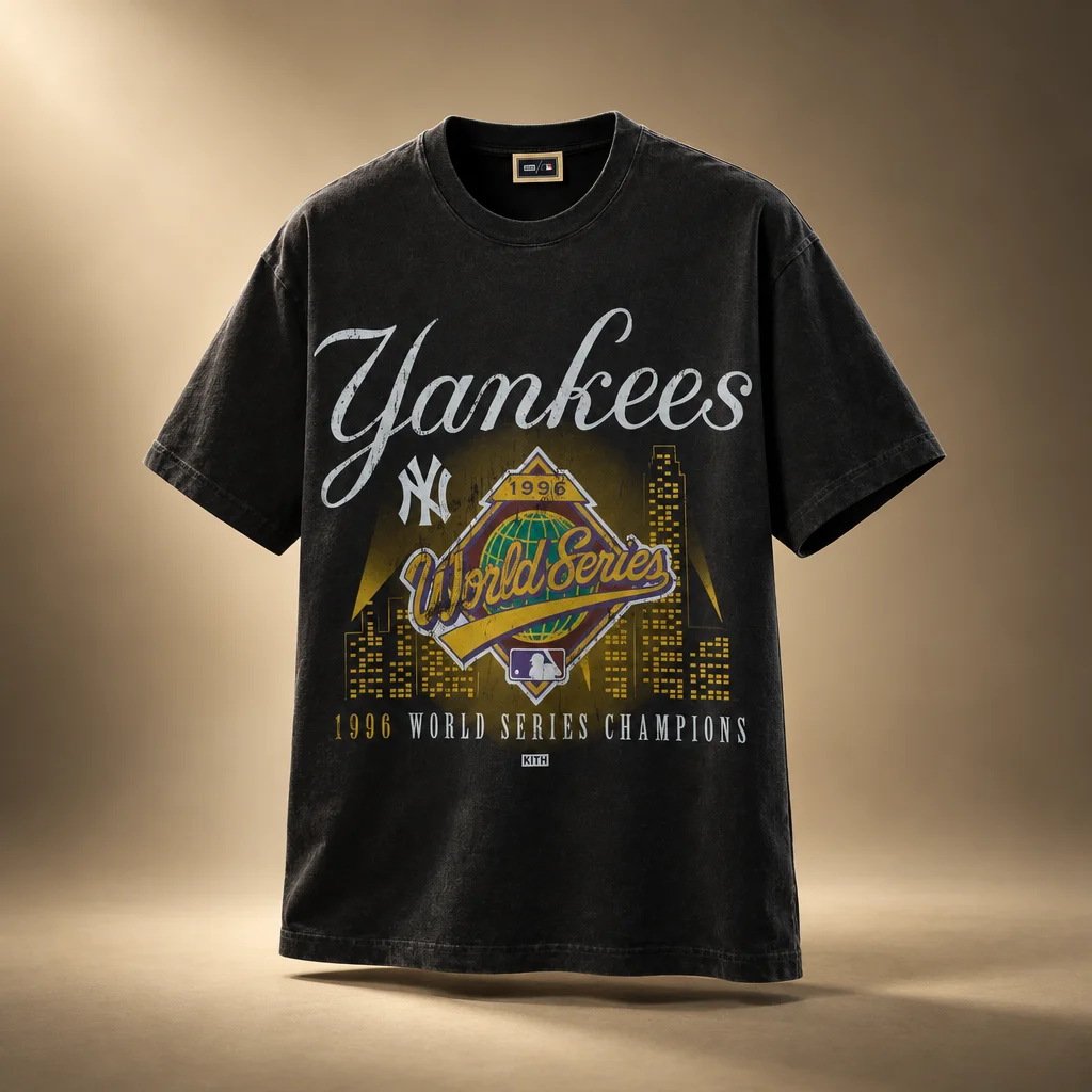 Kith for the New York Yankees World Series Vintage Tee - Black