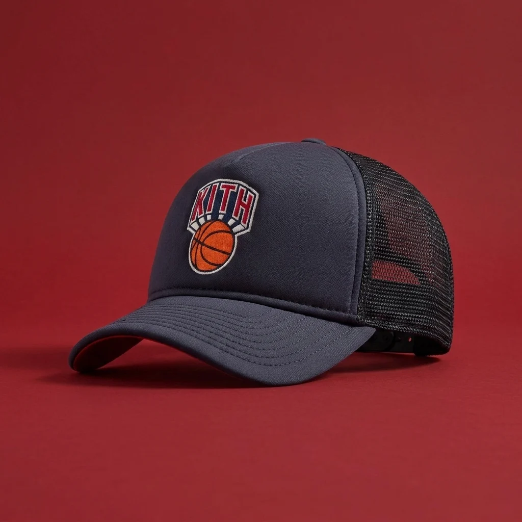 Kith & New Era for the New York Knicks 9FORTY MS Trucker Snapback - Nocturnal