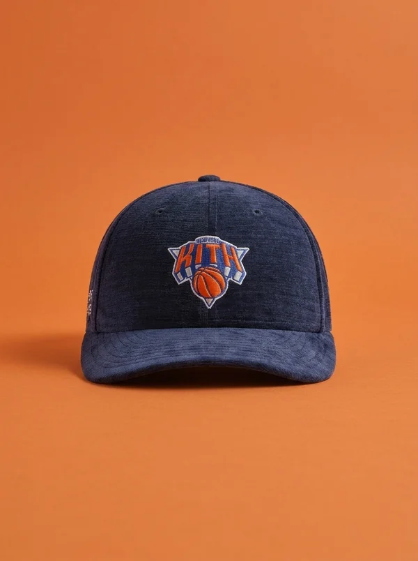 Kith & New Era for the New York Knicks Chenille 59FIFTY Low Profile Fitted Cap Nocturnal