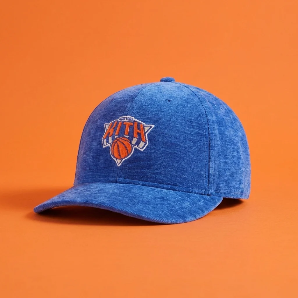 Kith & New Era for the New York Knicks Chenille 59FIFTY Low Profile Fitted Cap - Royal