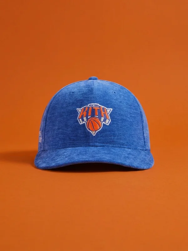 Kith & New Era for the New York Knicks Chenille 59FIFTY Low Profile Fitted Cap Royal