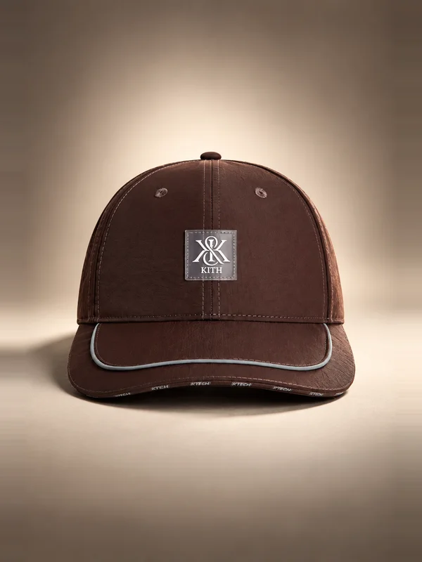 Kith Wrinkle Nylon Pieced Classic Cap - Hickory
