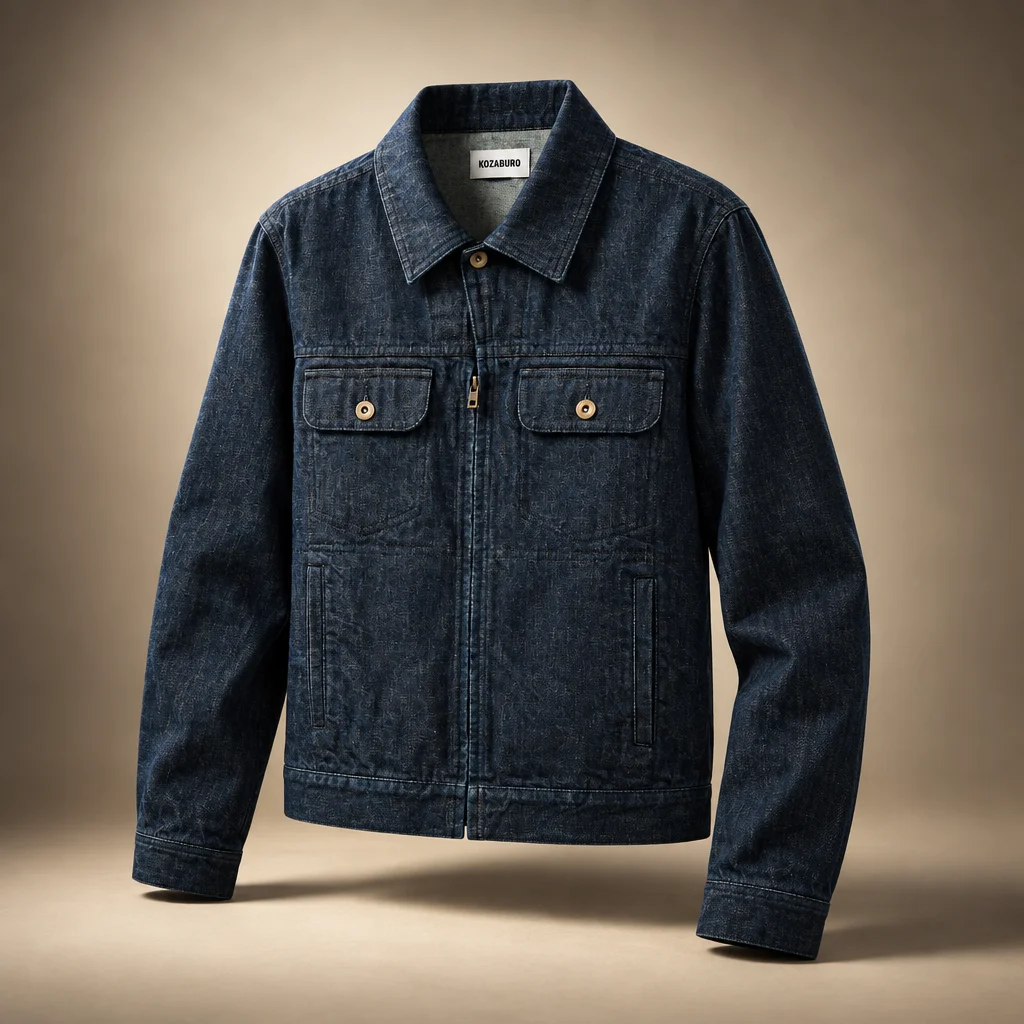 KOZABURO Slim Fit Denim Jacket - Indigo