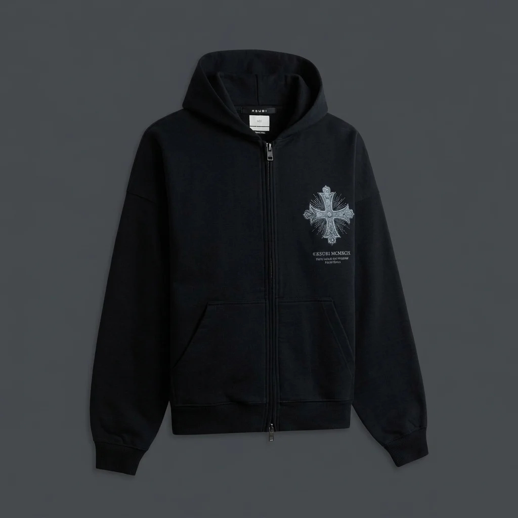 Ksubi False Idols Ekcess Zip Hoodie - Jet Black