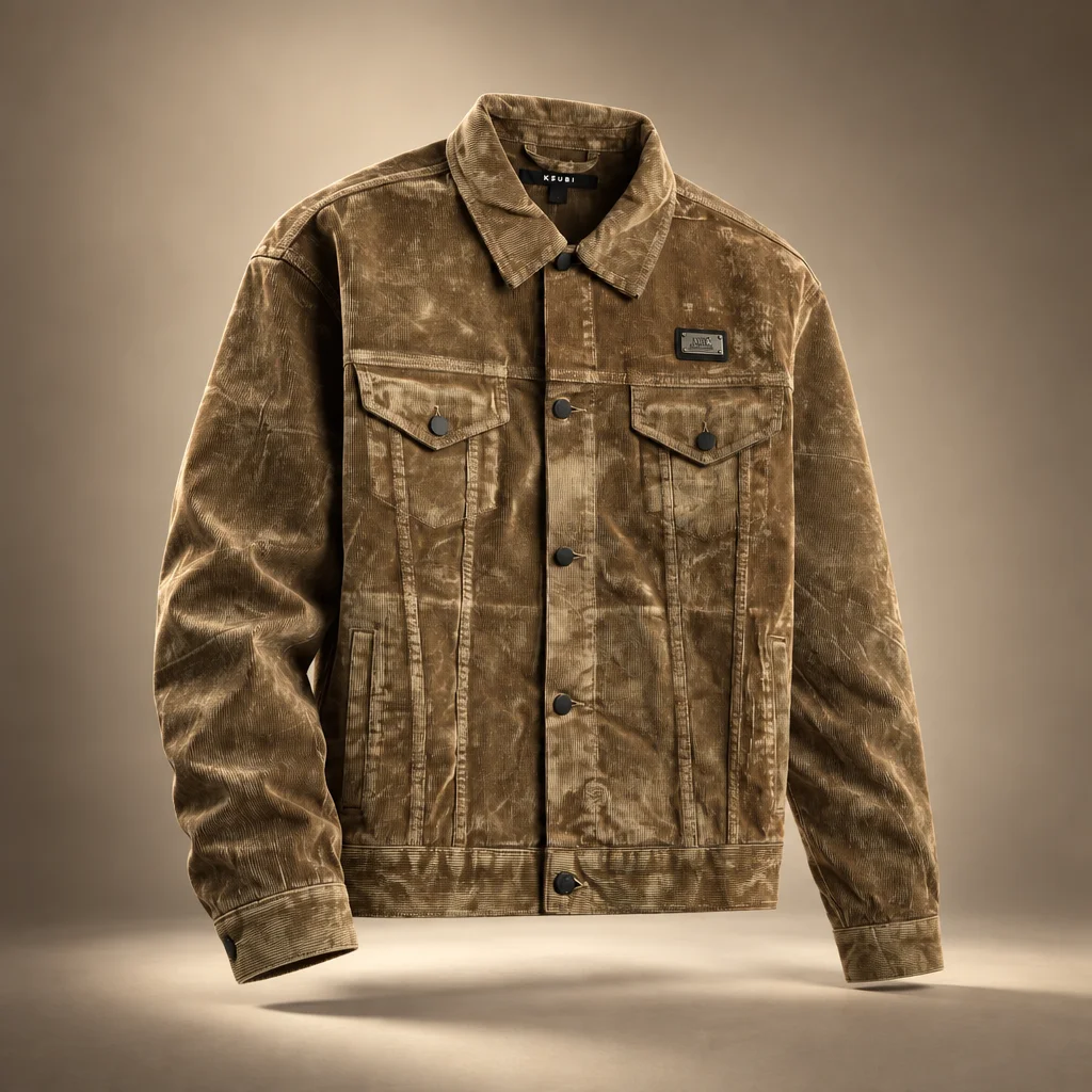 Ksubi Oh G Flocked Tobacco Jacket - Brown