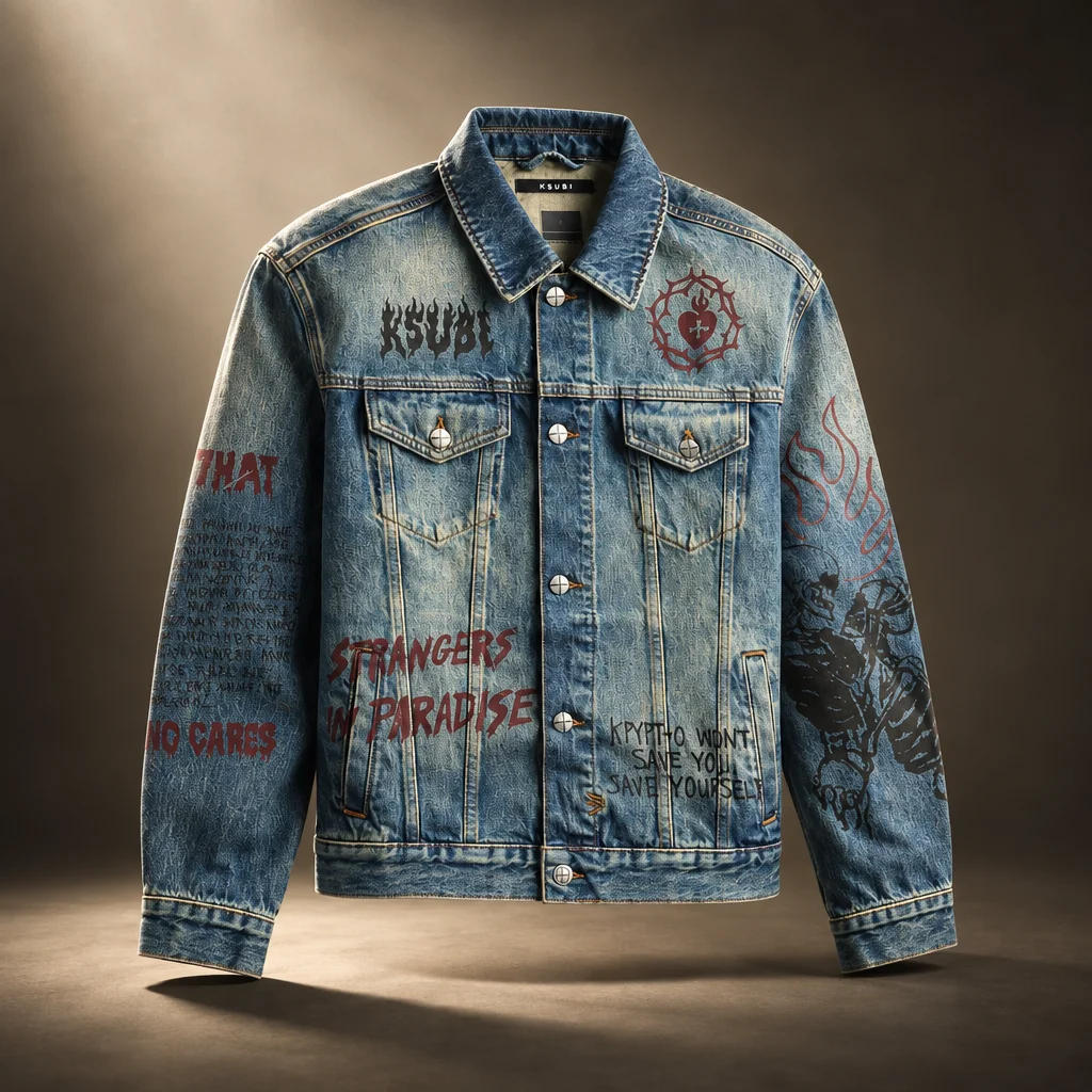 Ksubi Oh G Jacket Billy Blue Skool - Denim