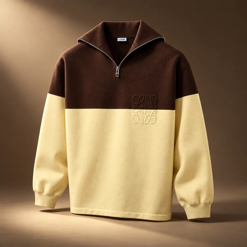 Loewe Cotton Sweater - Brown / Yellow