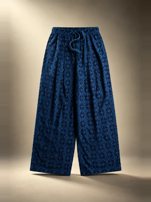 Maharishi Komon Aizome Loose Track Pants - Blue