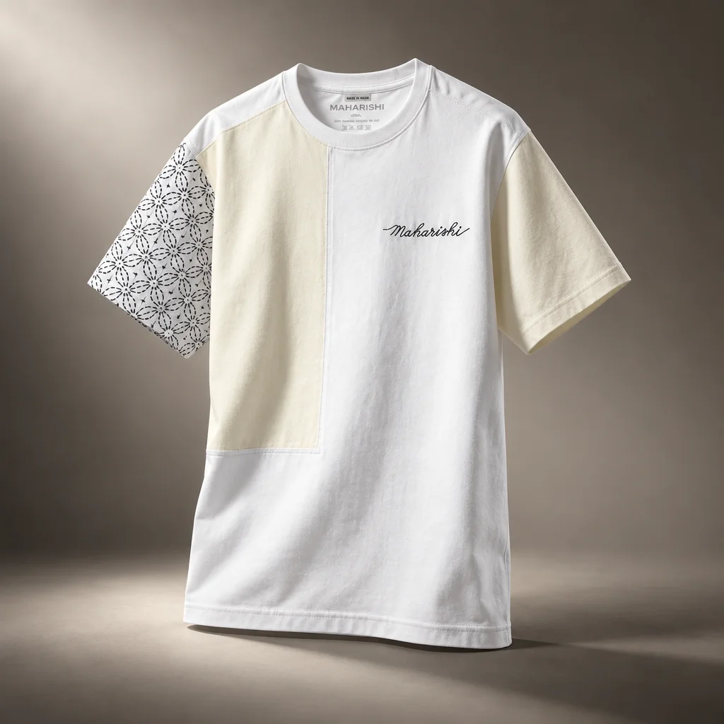 Maharishi Sashiko Short Sleeve Tee - White