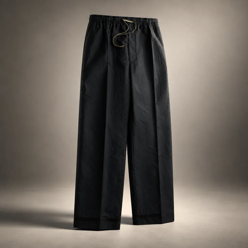 Maison Margiela Cotton Drawstring Trouser - Dark Blue