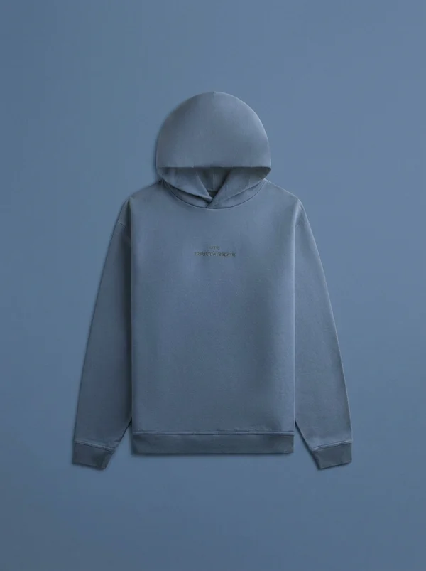 Maison Margiela Logo Hoodie - Lapis Blue