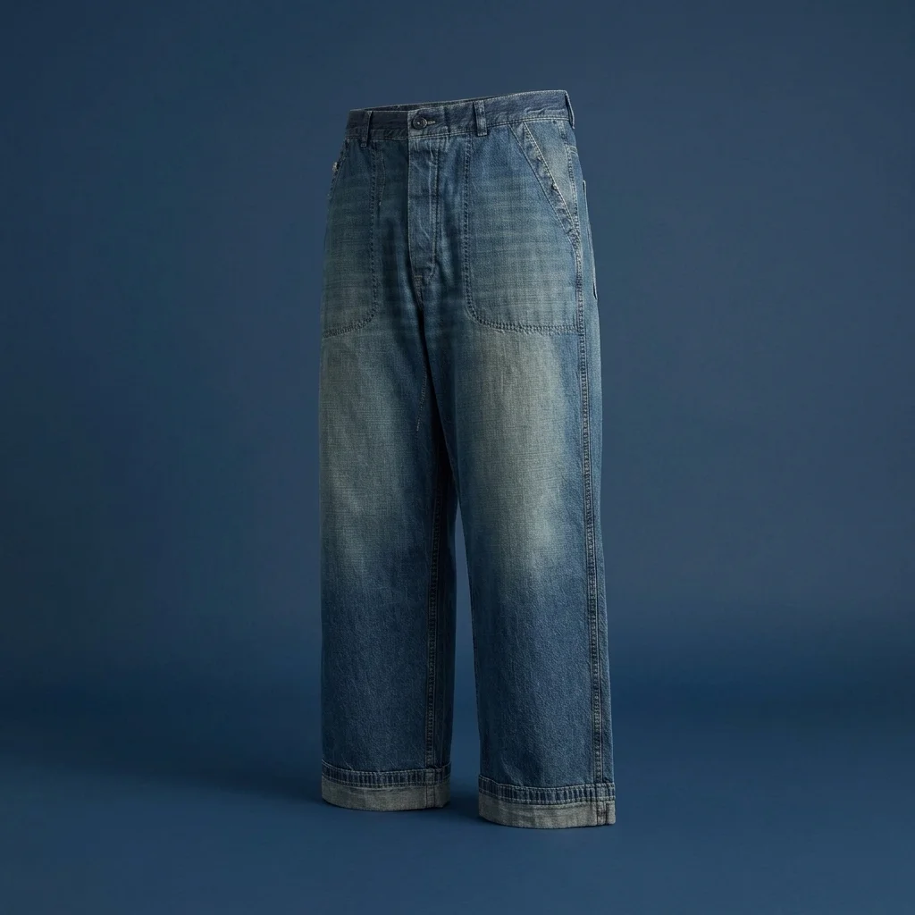 Maison Margiela Wide-Leg Jeans - Washed Blue