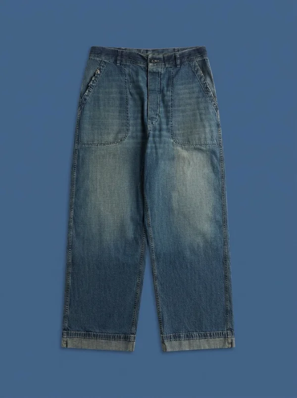 Maison Margiela Wide-Leg Jeans - Washed Blue
