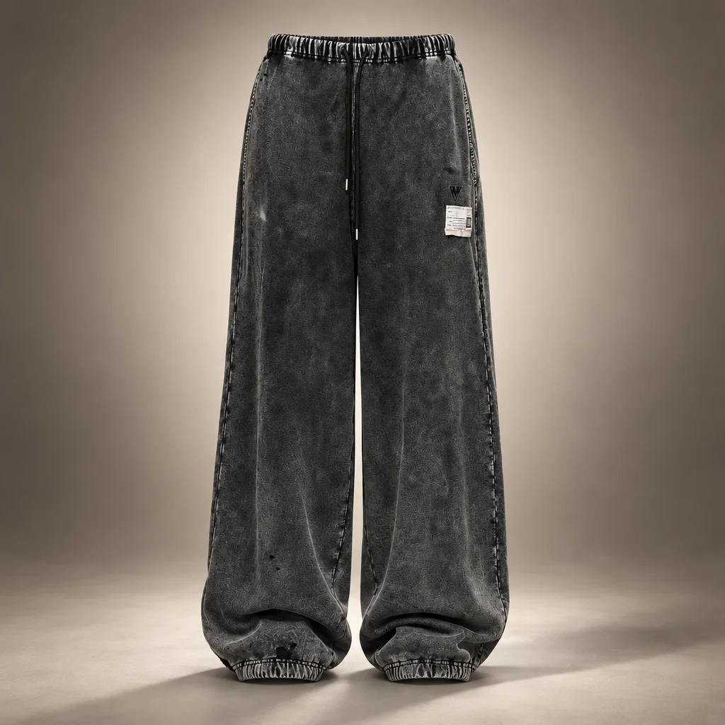 Maison MIHARA YASUHIRO Black Bleached Sweatpants