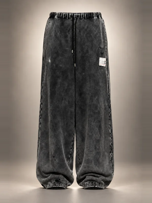 Maison MIHARA YASUHIRO Black Bleached Sweatpants