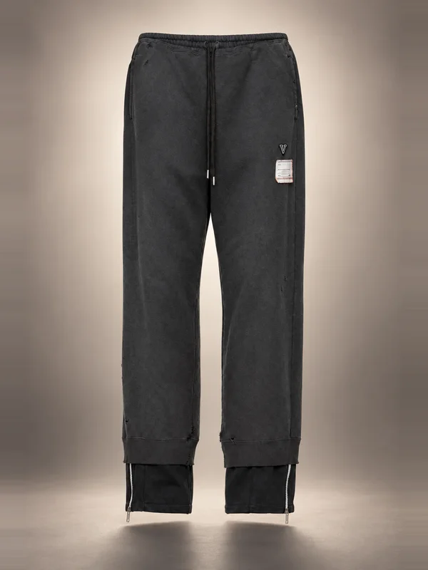 Maison MIHARA YASUHIRO Gray & Black 'Track Pants Layered' Sweatpants