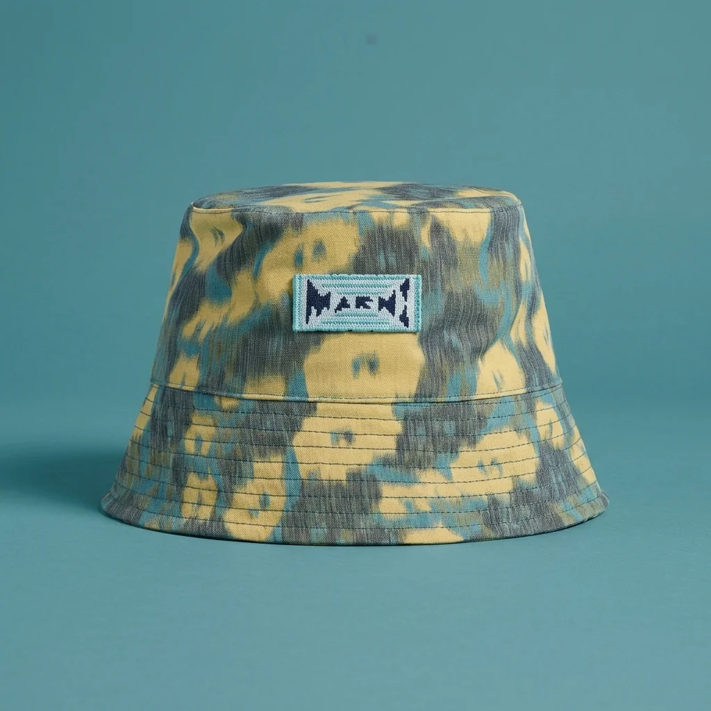 Marni Floral Bucket Hat - Cobalt