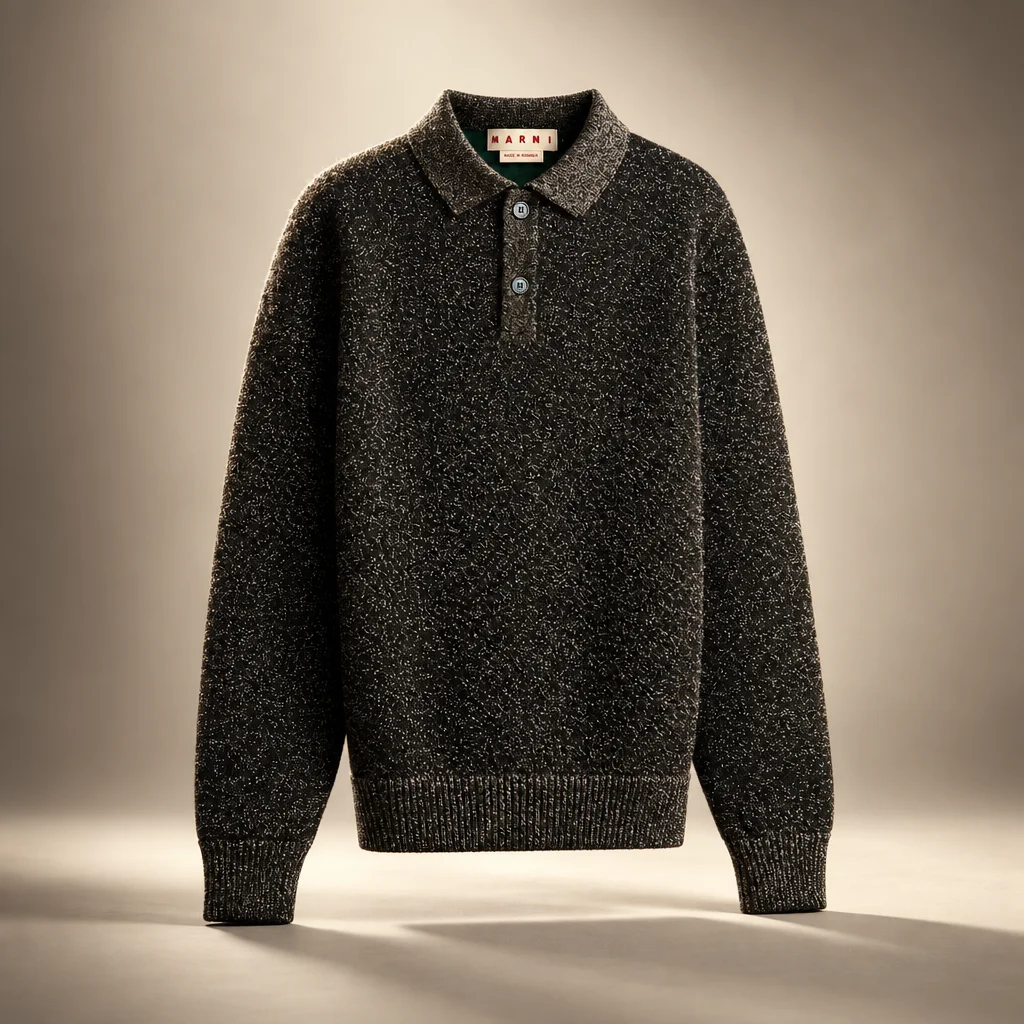 Marni Polo Neck Shirt - Black
