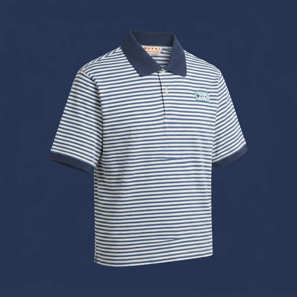 Marni Polo Neck Shirt - Royal