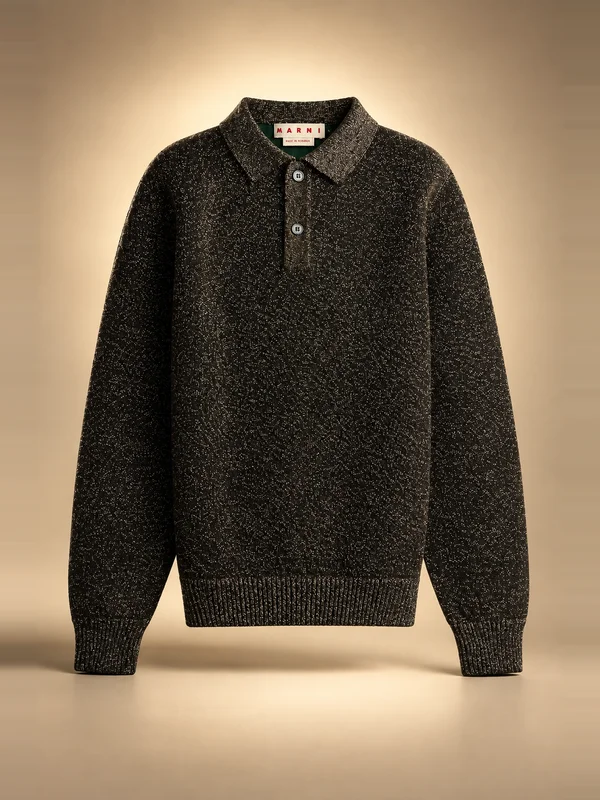 Marni Polo Neck Shirt - Black
