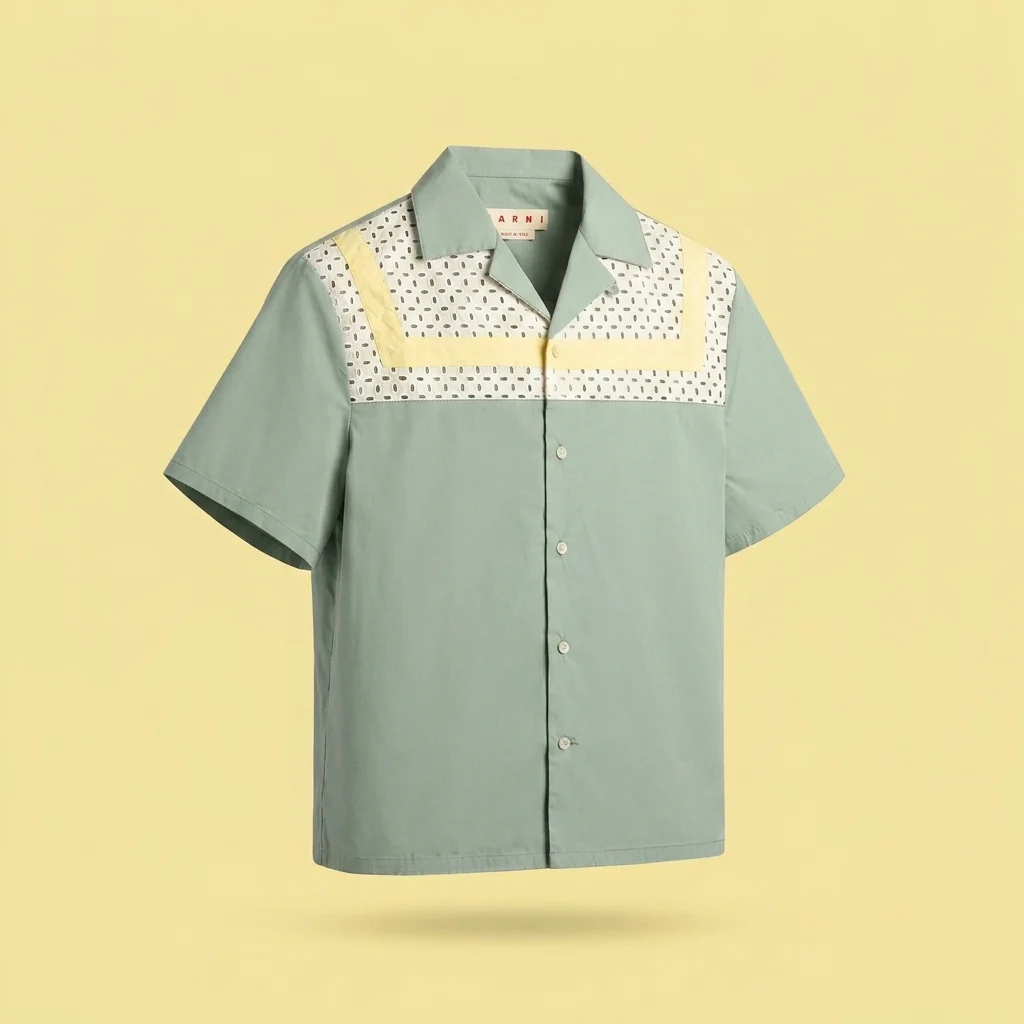 Marni Short Sleeve Shirt - Baltic