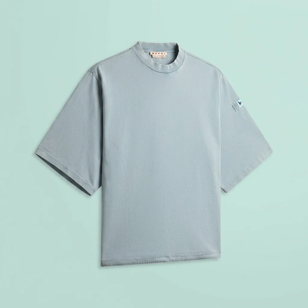 Marni Sleeve Patch Tee - Sky
