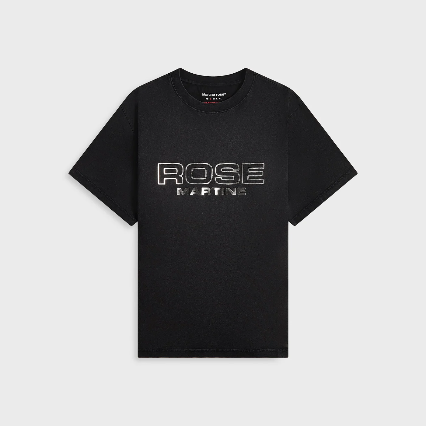 Martine Rose Classic Tee - Black Rose Outline
