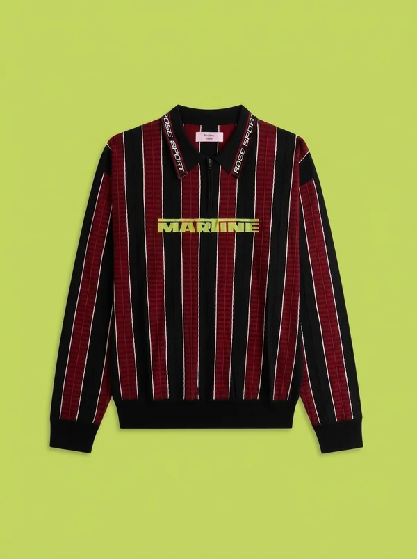 Martine Rose Logo Polo - Red / Black