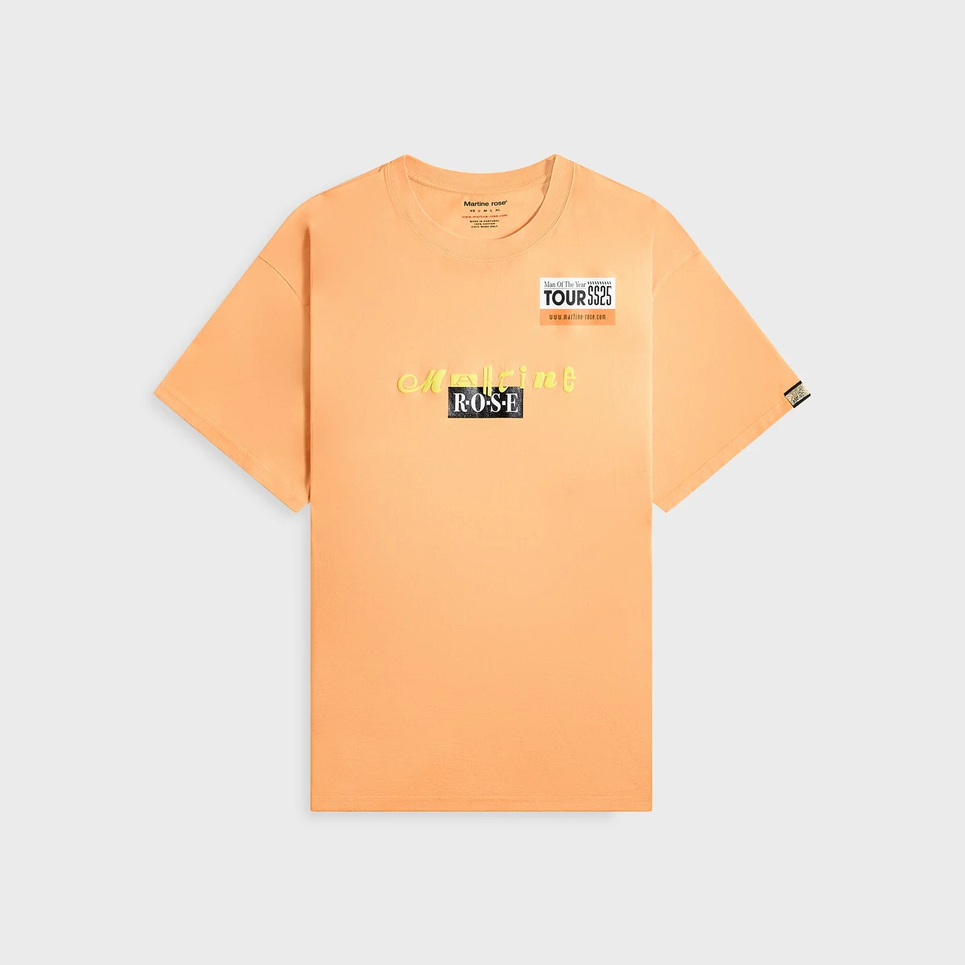 Martine Rose Oversized Tee - Orange Tour