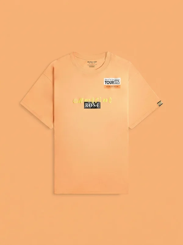 Martine Rose Oversized Tee - Orange Tour