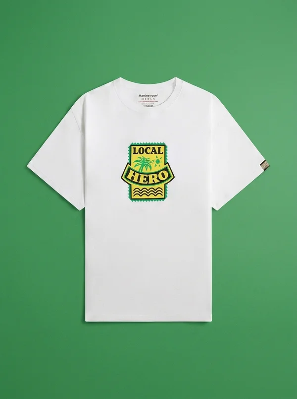 Martine Rose Oversized Tee - White Local Hero