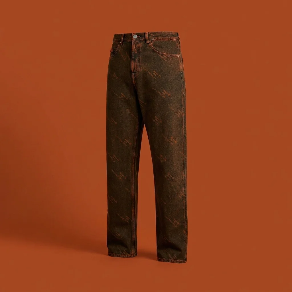 Martine Rose Relaxed Fit Jean - Orange Laser