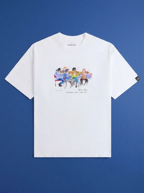 Martine Rose Short Sleeve Oversized Tee - White