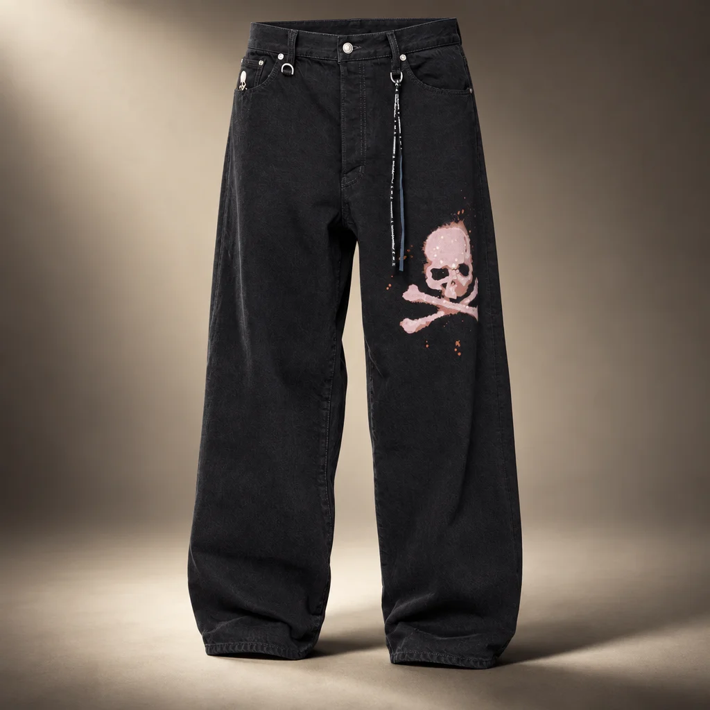 mastermind JAPAN Black MJ Wide Denim Jeans