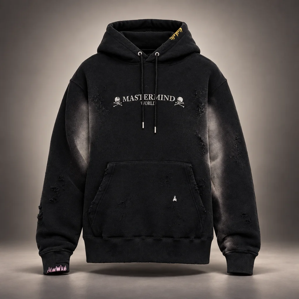 MASTERMIND WORLD Black OG Vintage Hoodie