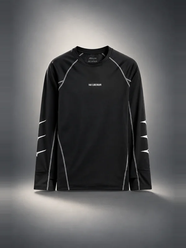 Mizuno x Han Kjobenhavn Long Sleeve T-Shirt - Black