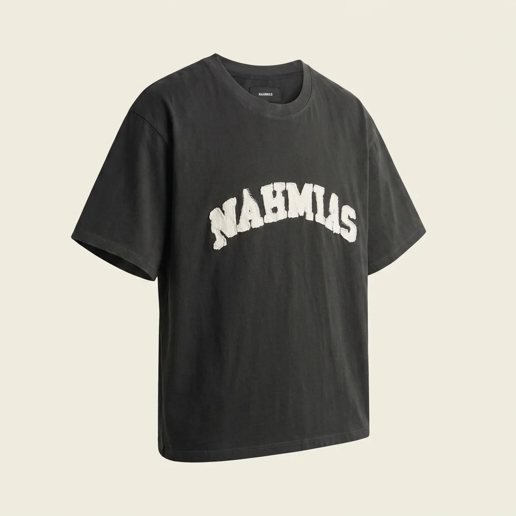 NAHMIAS Arch Boxy Tee - Aged Black Jersey