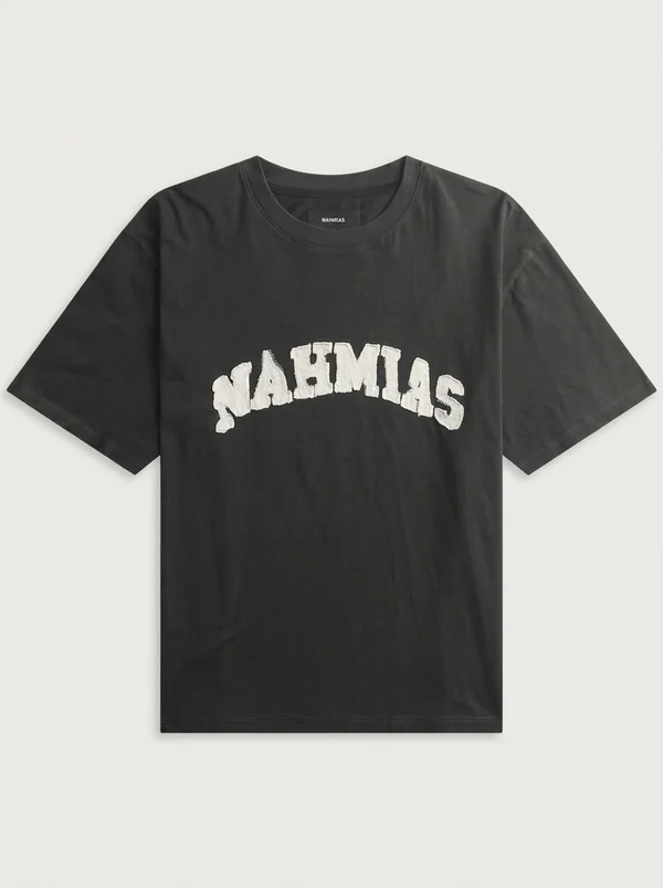 NAHMIAS Arch Boxy Tee - Aged Black Jersey