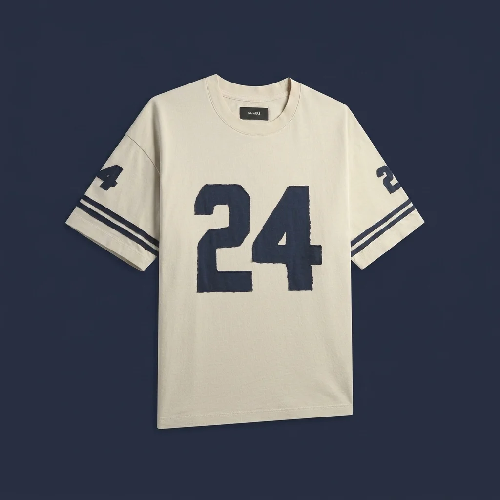 NAHMIAS Uniform 24 Boxy Tee - Egg White Jersey
